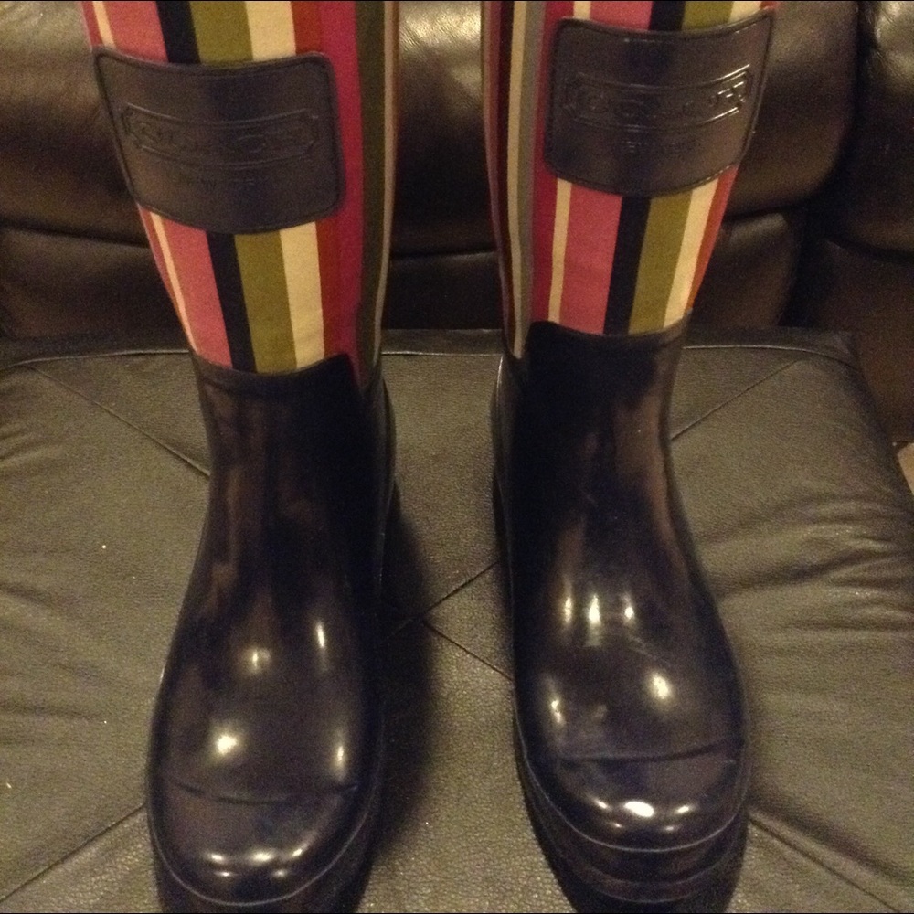 Coach rain boots